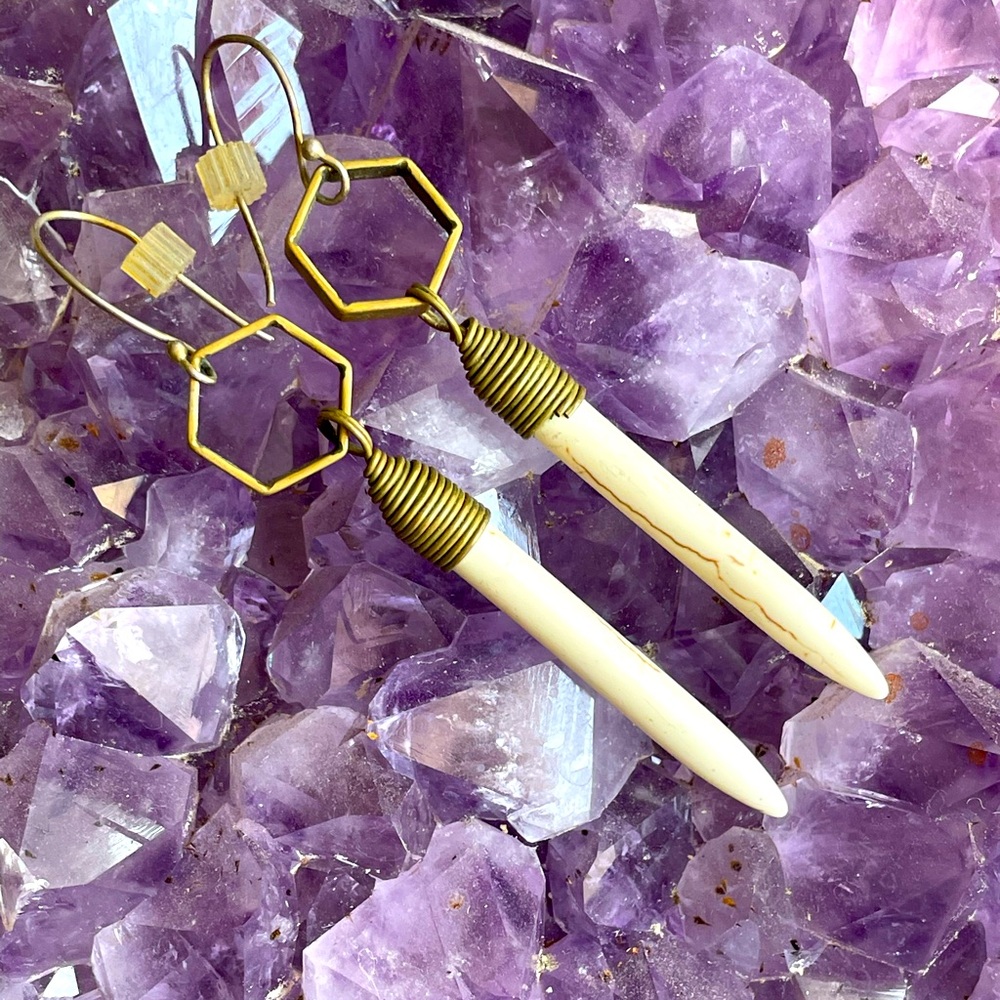 Handmade, one of a kind, earrings